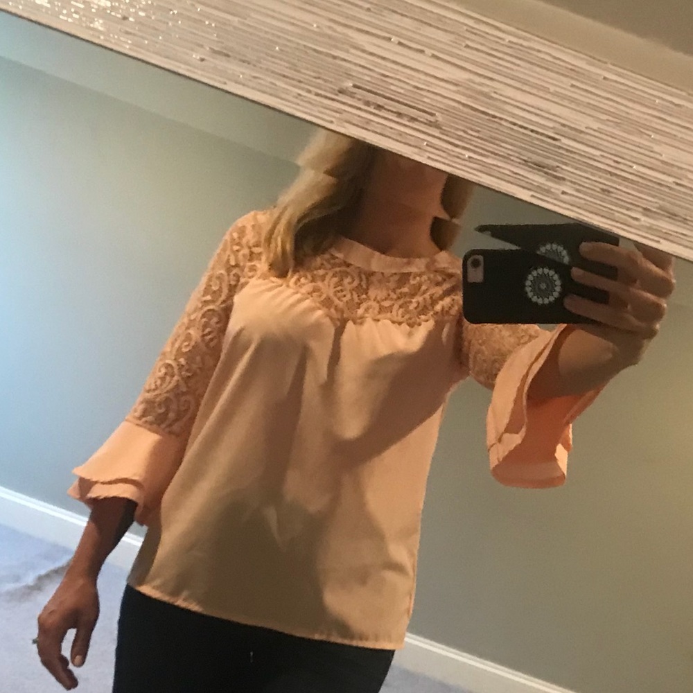 Pale pink blouse